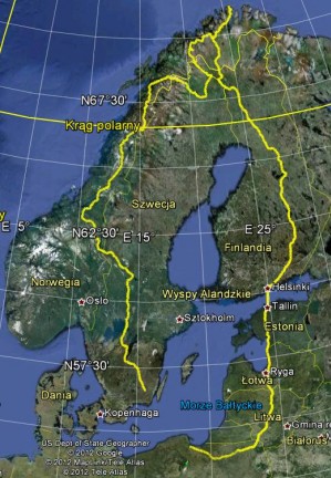 Tour de Baltic 2012 - trasa
